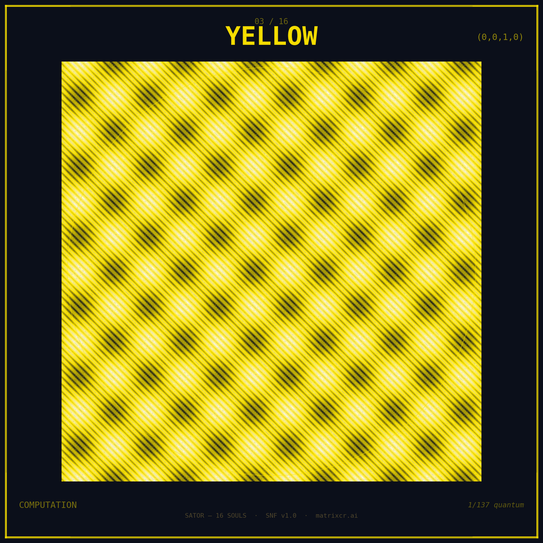 SATOR Yellow, vertex 0010